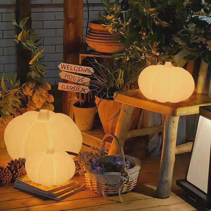 Portable Pumpkin Table Lamp