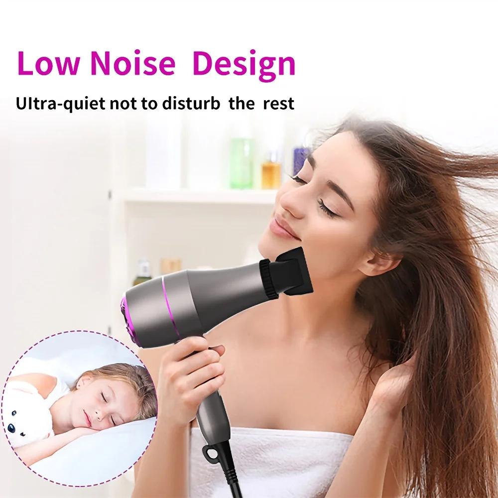 1800W Professional Hair Dryer - Ionic Blow Dryer with Diffuser