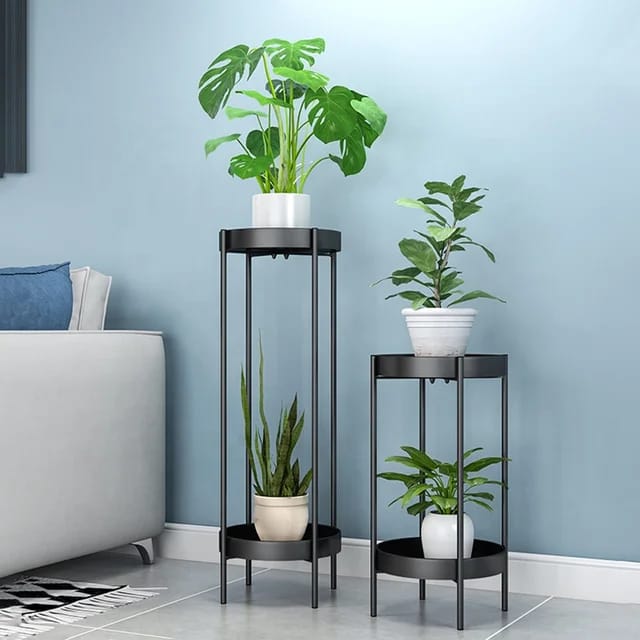 Plant Flower Display Stand, Wrought Iron Floor-Standing Flower Stand