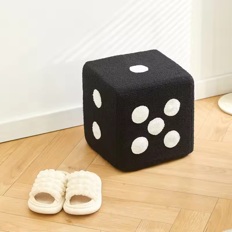 Dice Chair, Foot Rest Stool Dice Stool