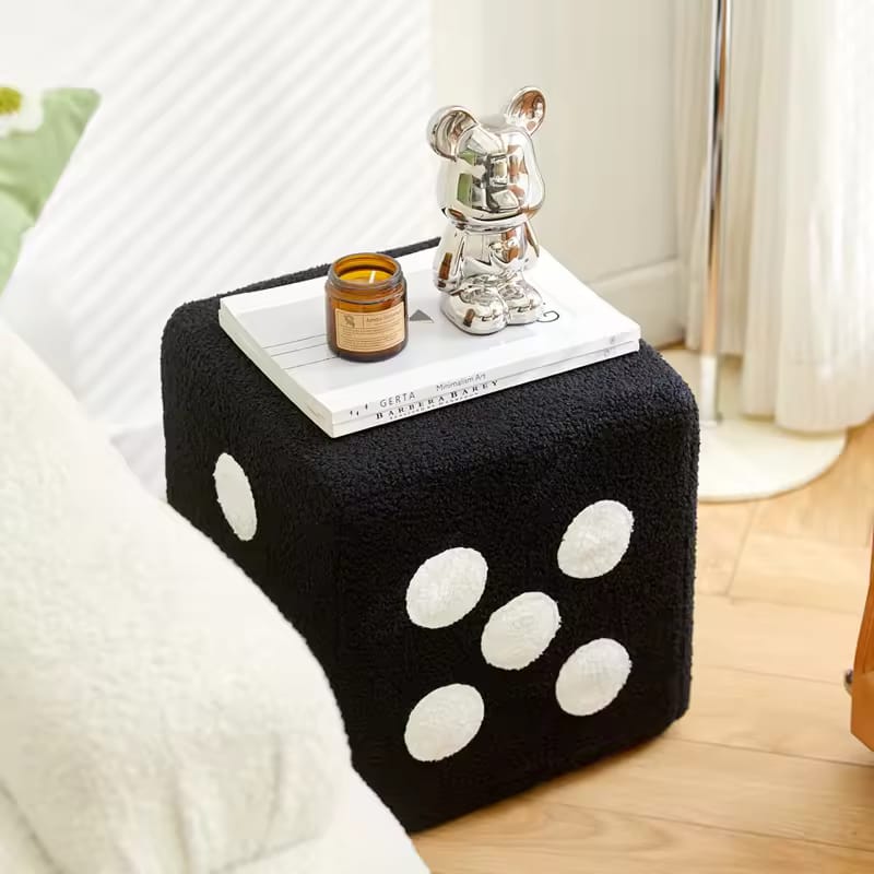 Dice Chair, Foot Rest Stool Dice Stool