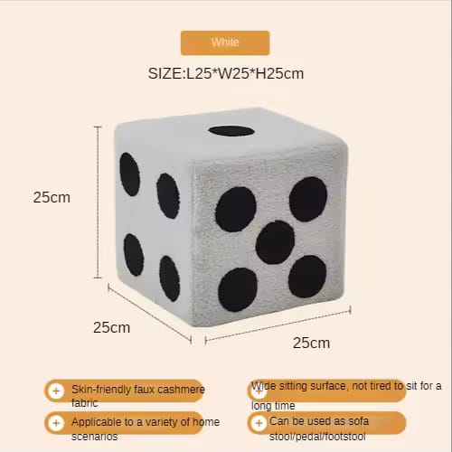 Dice Chair, Foot Rest Stool Dice Stool