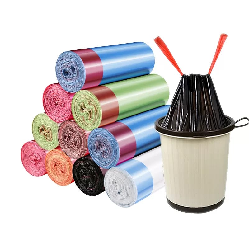 Trash Bags, Drawstring Small Trash Bags | Thickened Trash Bags 75pcs