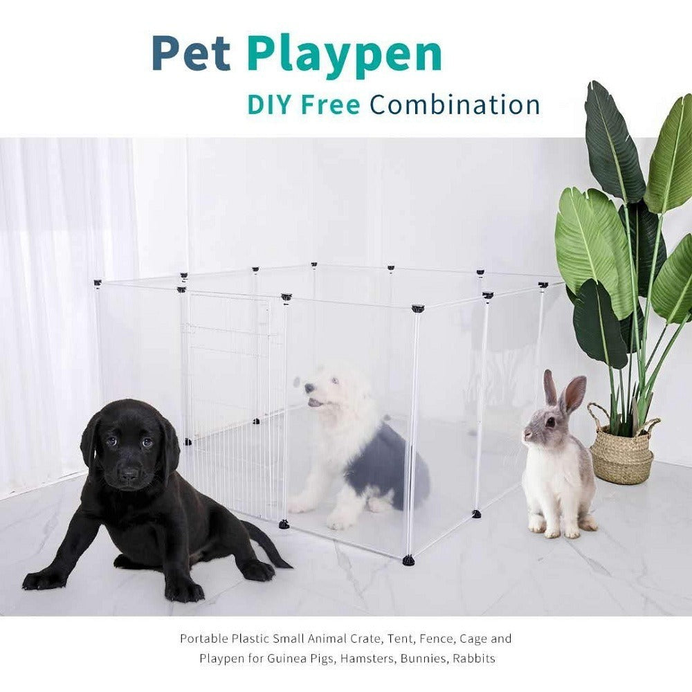 DIY Pet Playpen Adjustable Size and Height Plastic Yard Fence | Delivery: 2 to 3 business days | Limited stocks available | Hurry before Sold Out