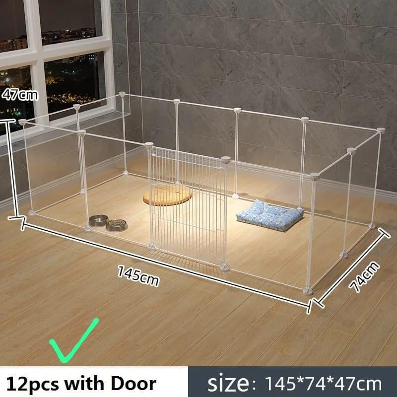 DIY Pet Playpen Adjustable Size and Height Plastic Yard Fence | Delivery: 2 to 3 business days | Limited stocks available | Hurry before Sold Out