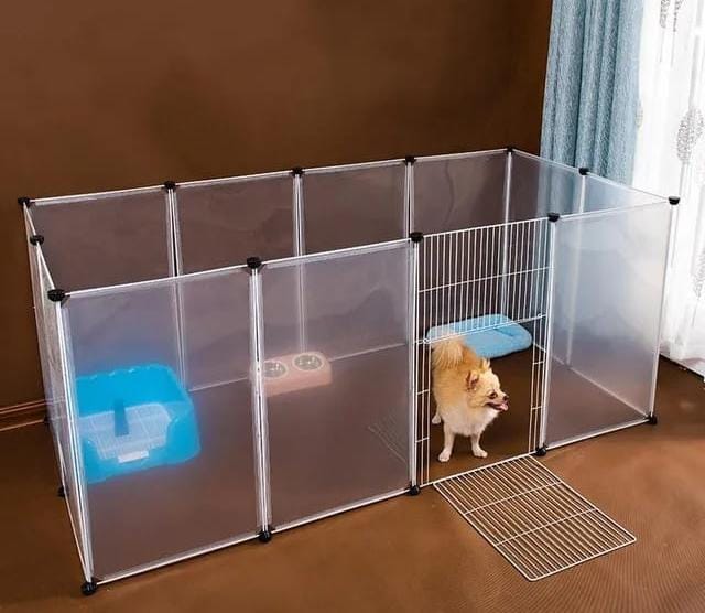 DIY Pet Playpen Adjustable Size and Height Plastic Yard Fence | Delivery: 2 to 3 business days | Limited stocks available | Hurry before Sold Out