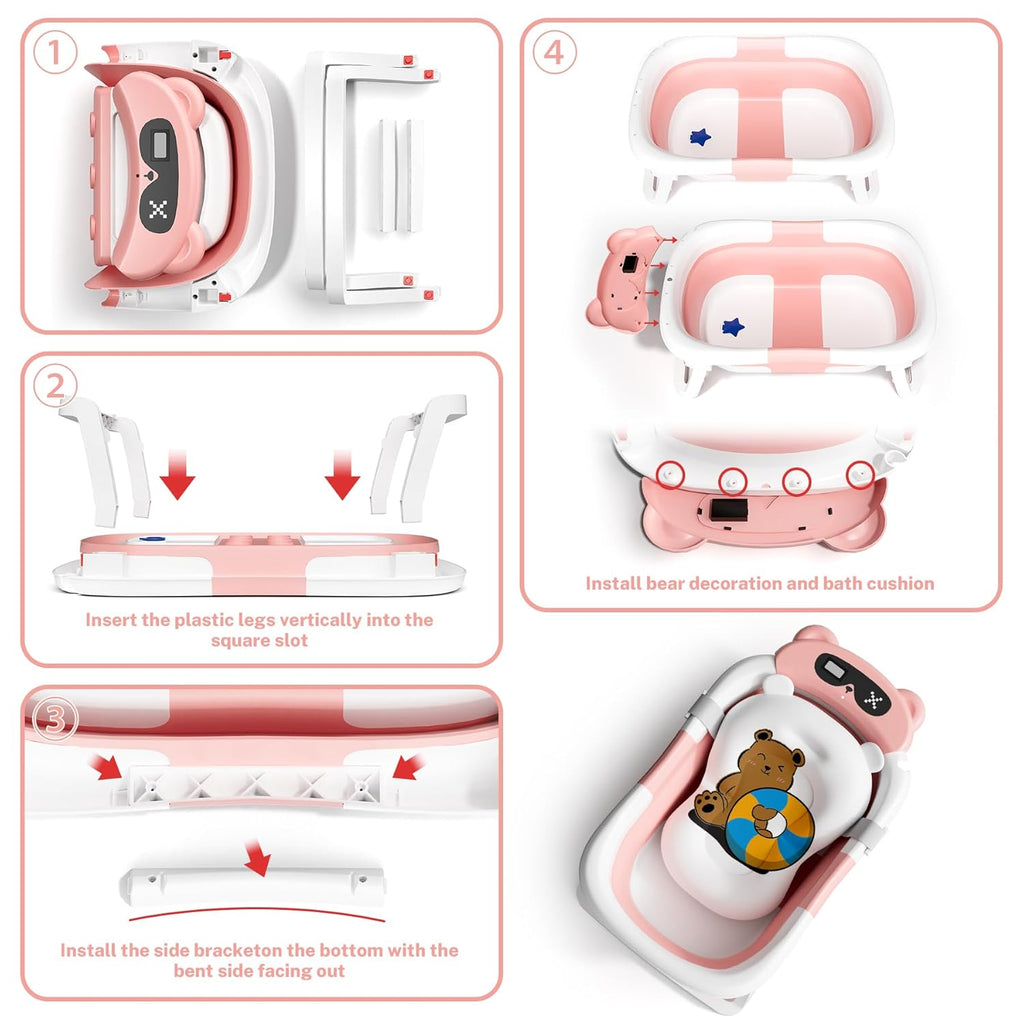 Foldable Baby Bath for Infants to Toddler | Delivery: 2 to 3 business days | Limited stocks available | Hurry before Sold Out