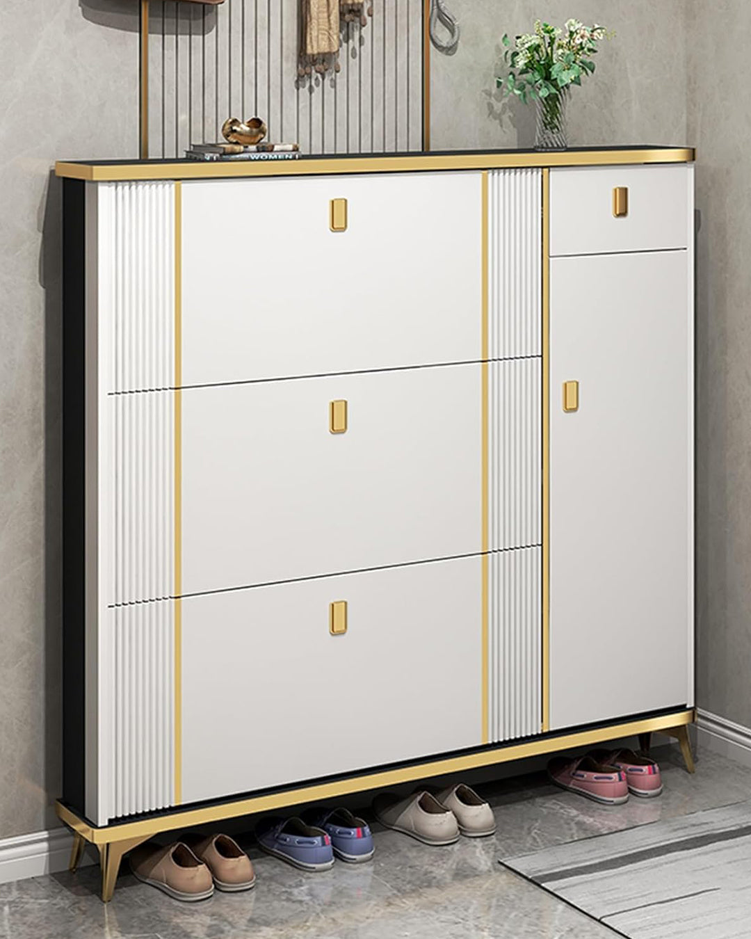 Modern Ultra Thin Shoe Cabinet | Delivery: 2 to 3 business days | Limited stocks available | Hurry before Sold Out