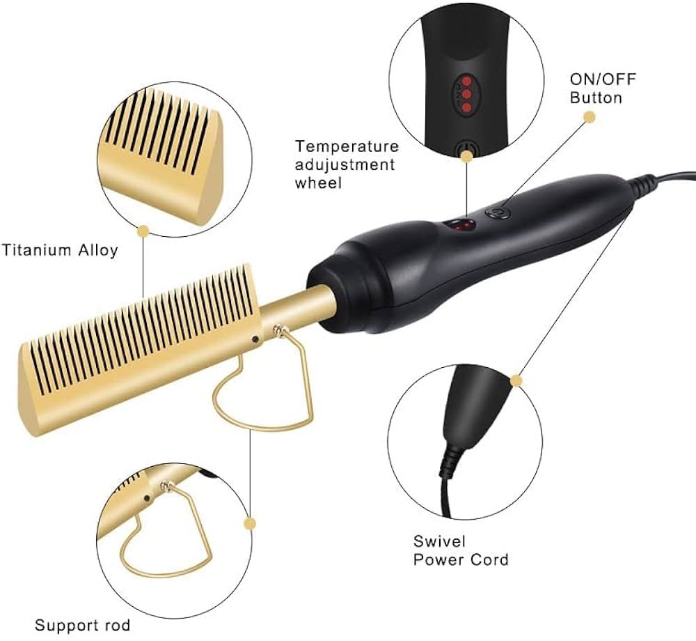 Hot Comb Hair Straightener | Delivery: 2 to 3 business days | Limited stocks available