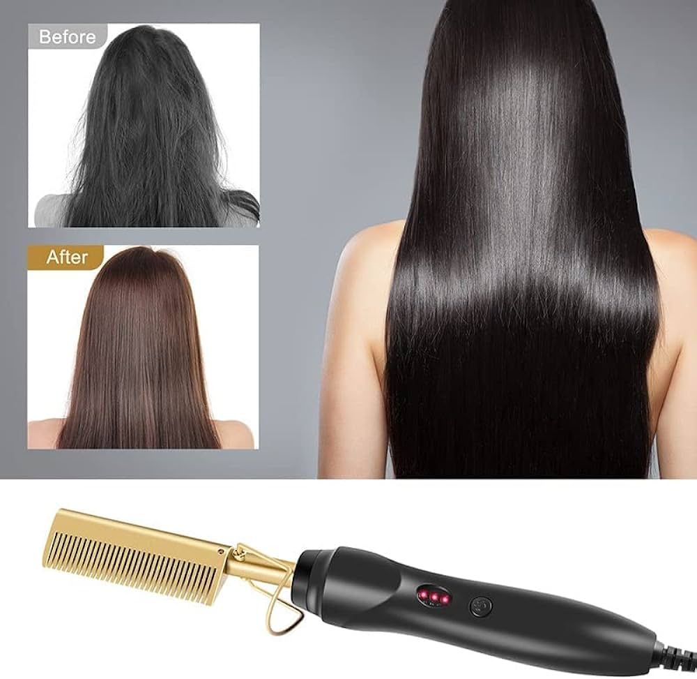 Hot Comb Hair Straightener | Delivery: 2 to 3 business days | Limited stocks available