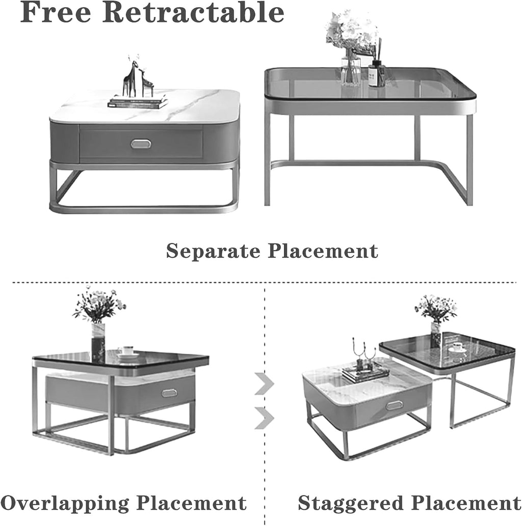 Luxury Sofa Center Table with Storage Drawer Perfect for Living Room | Limited stocks available