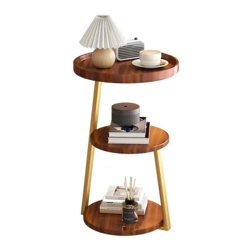 3-Tier Wooden Round Modern Side Table | Limited stocks available