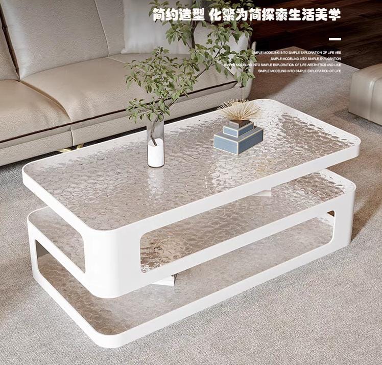 Living Room Center Table with Open Storage Shelf