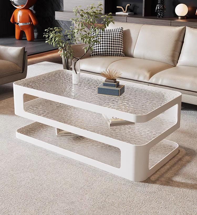 Living Room Center Table with Open Storage Shelf