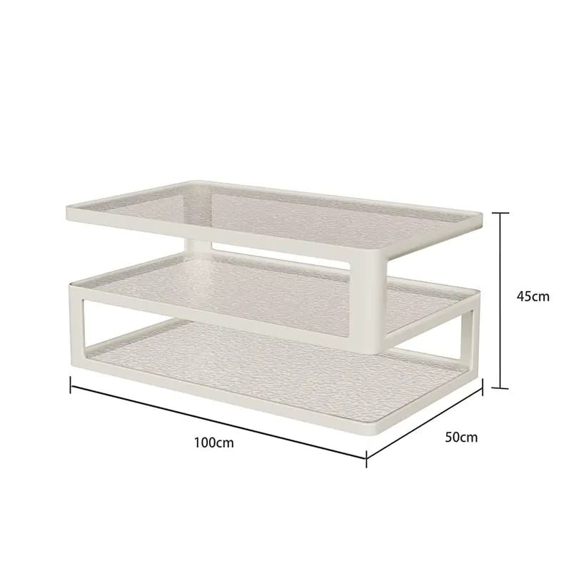 Living Room Center Table with Open Storage Shelf