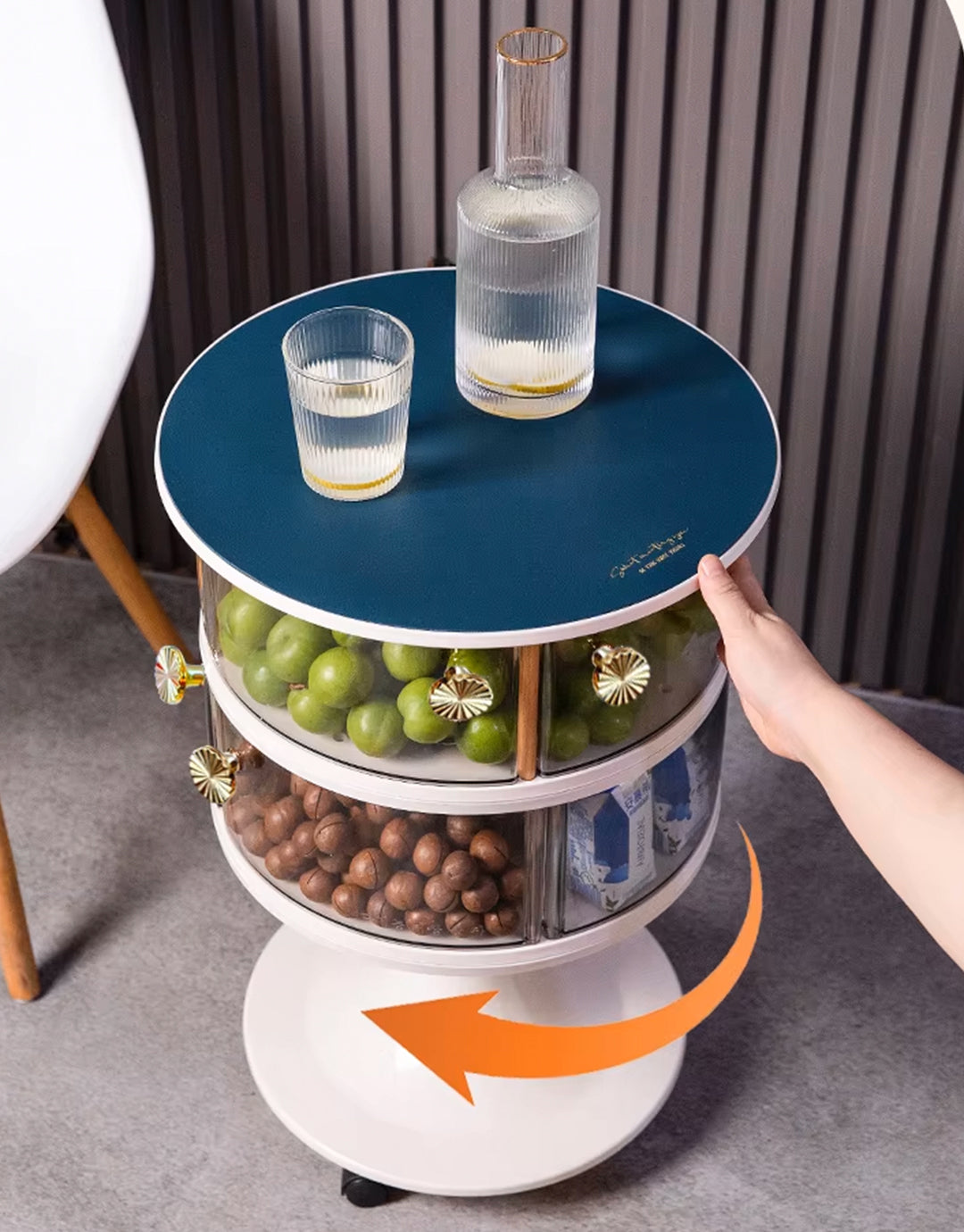 Snack Storage Cart, Living Room Multifunctional Storage