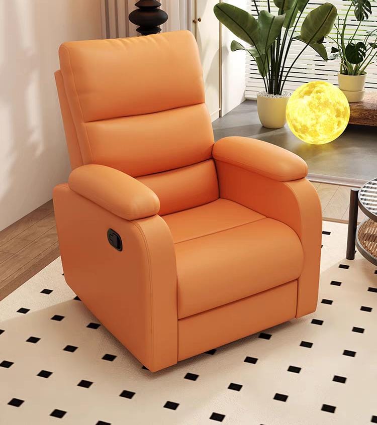 Massage Swivel Rocker Recliner Chair with Heat and Vibration Soft Fabric