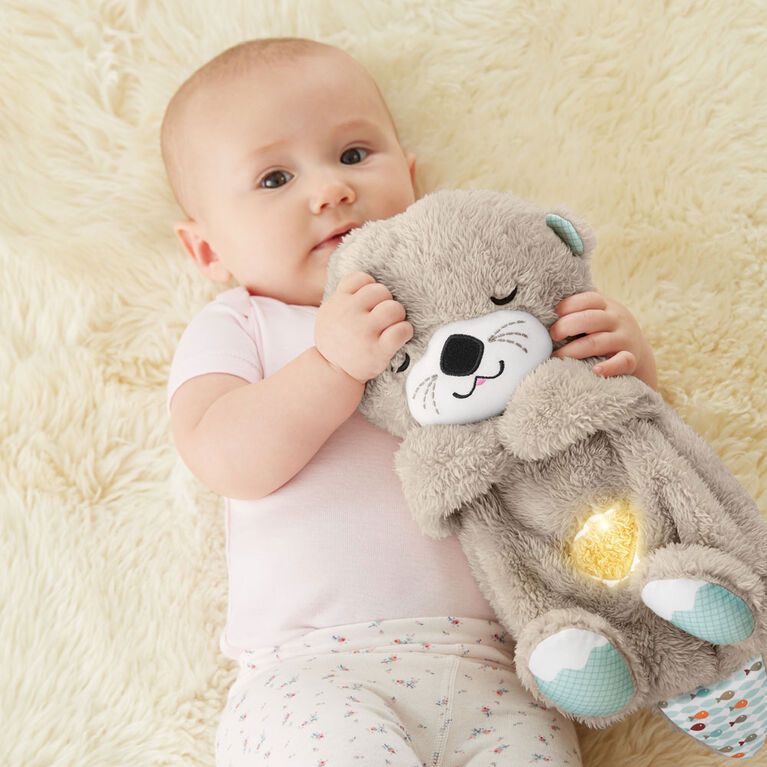 Breathing Otter Plush Baby Toy with Light Music (Free Delivery)