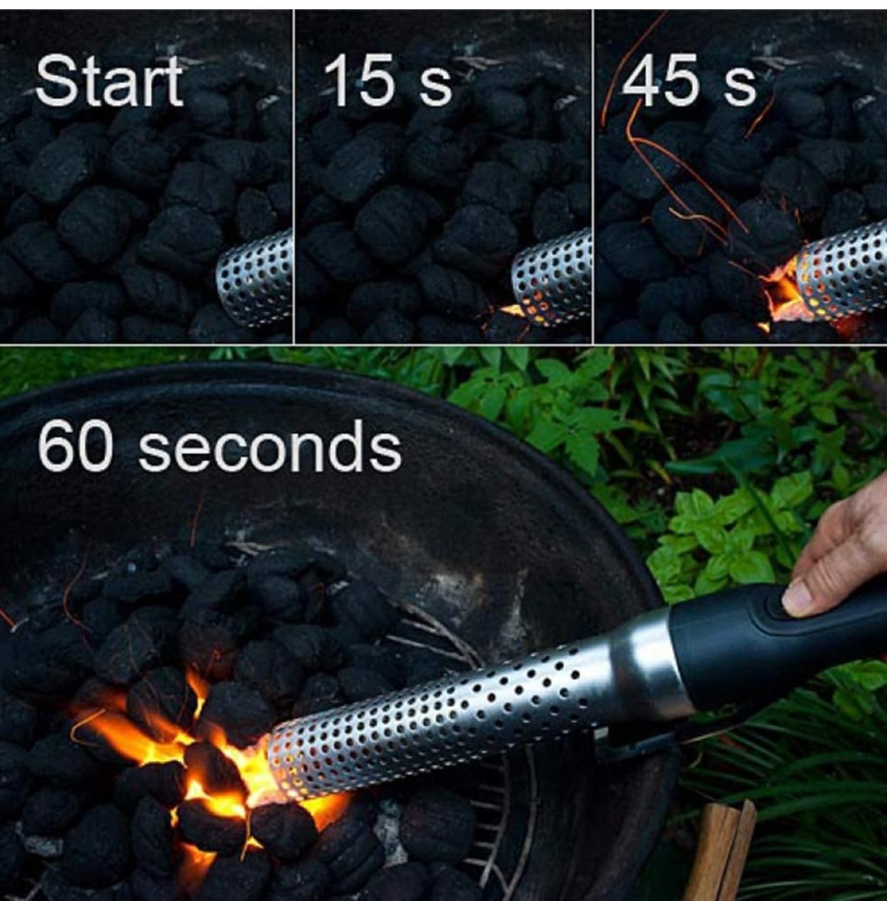 Electric Charcoal Fire Starter with Built-In Blower-KYAMSTORE