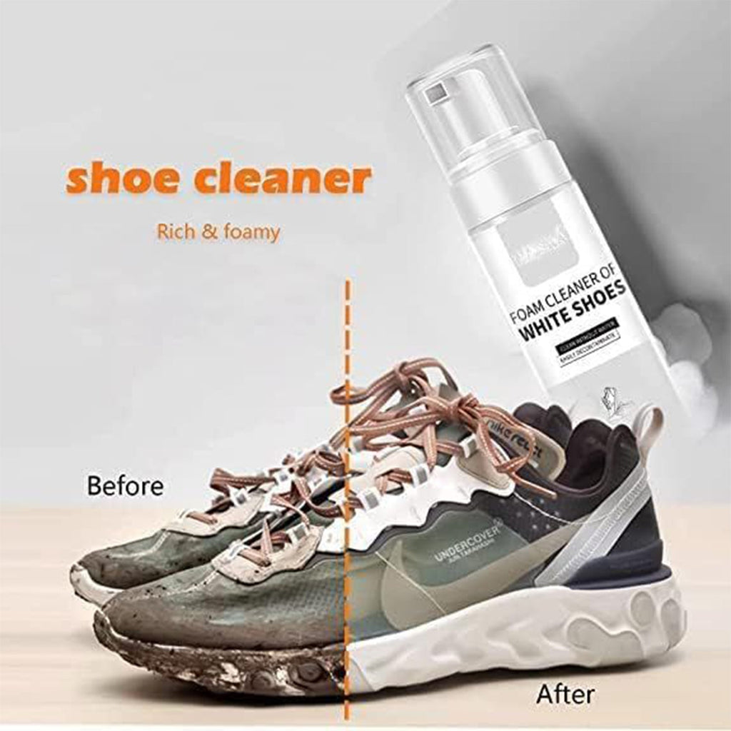 Natural Foaming Shoe Cleaner for Dirt & Stains-KYAMSTORE