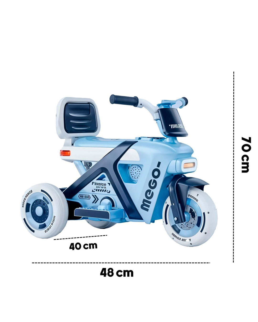 Electric Remote-Controlled Motorcycle/Dual Wheel Drive/Music/Lighting/Three Wheel Stable