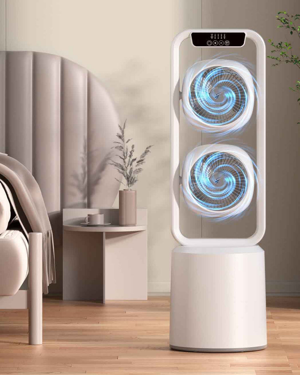 Desktop twin fan with double layer tower fan | Delivery: 2 to 3 business days | Limited stocks available | Hurry before Sold Out