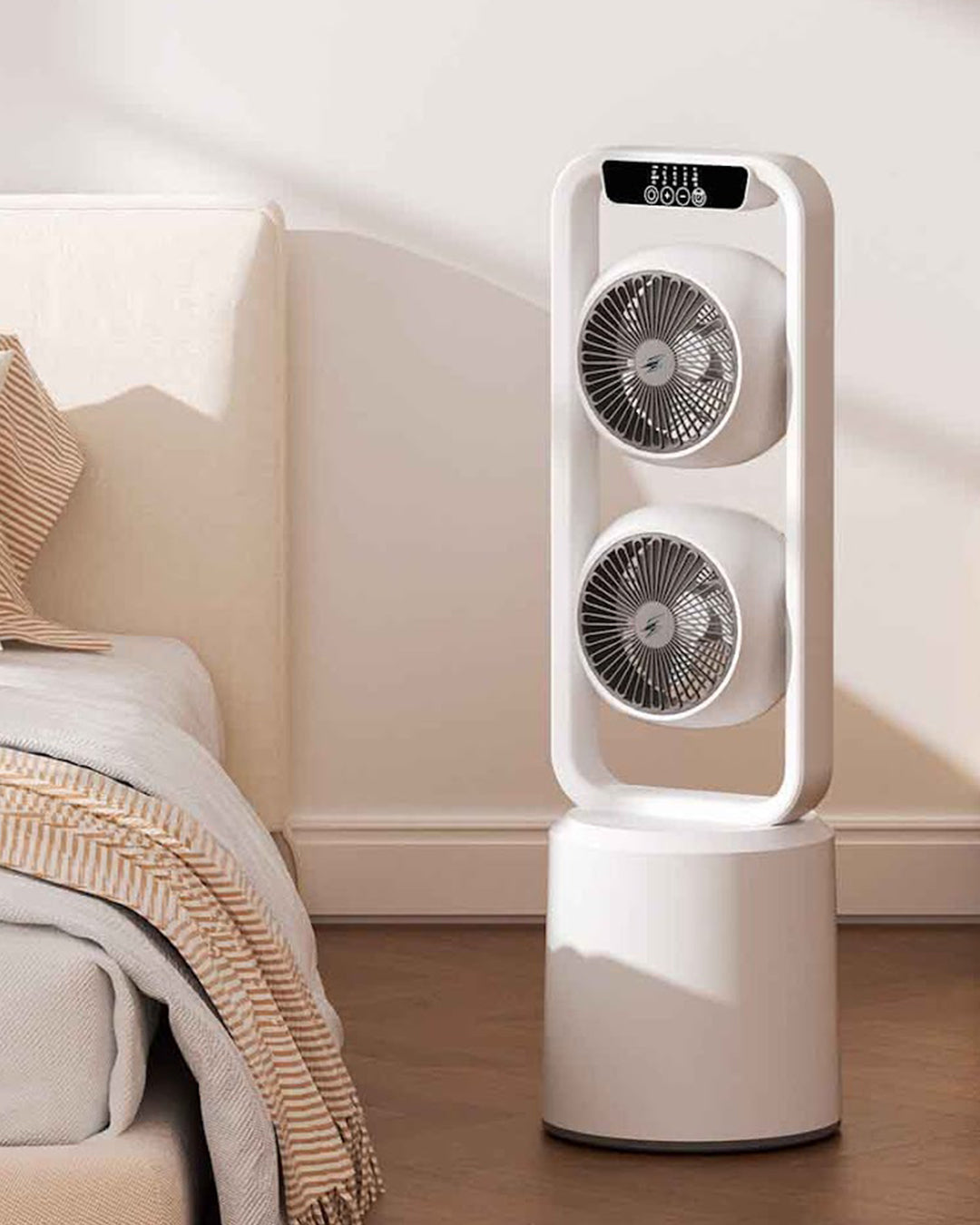 Desktop twin fan with double layer tower fan | Delivery: 2 to 3 business days | Limited stocks available | Hurry before Sold Out