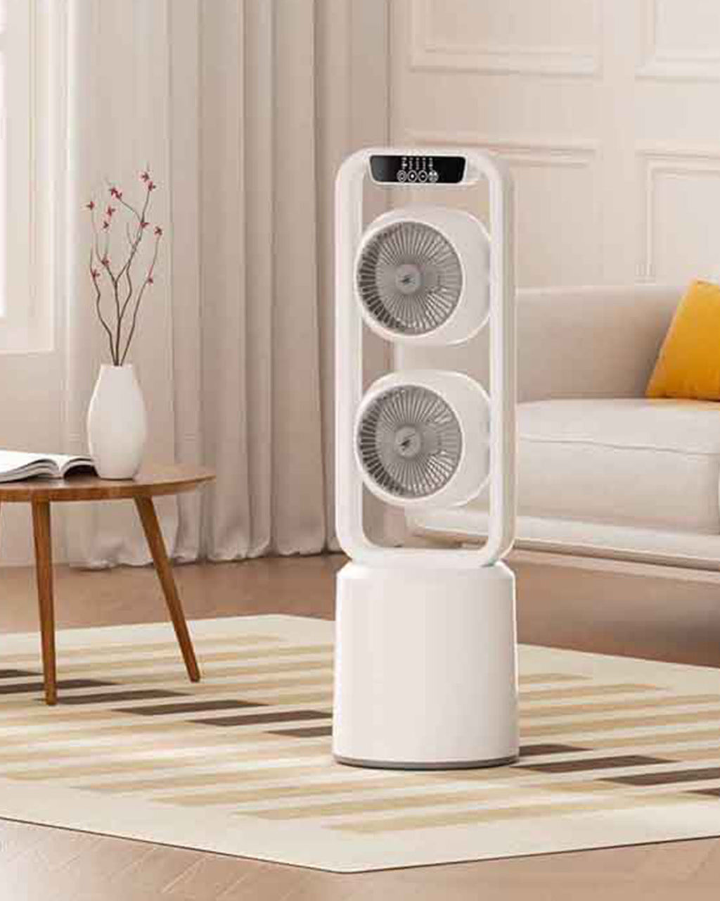Desktop twin fan with double layer tower fan | Delivery: 2 to 3 business days | Limited stocks available | Hurry before Sold Out