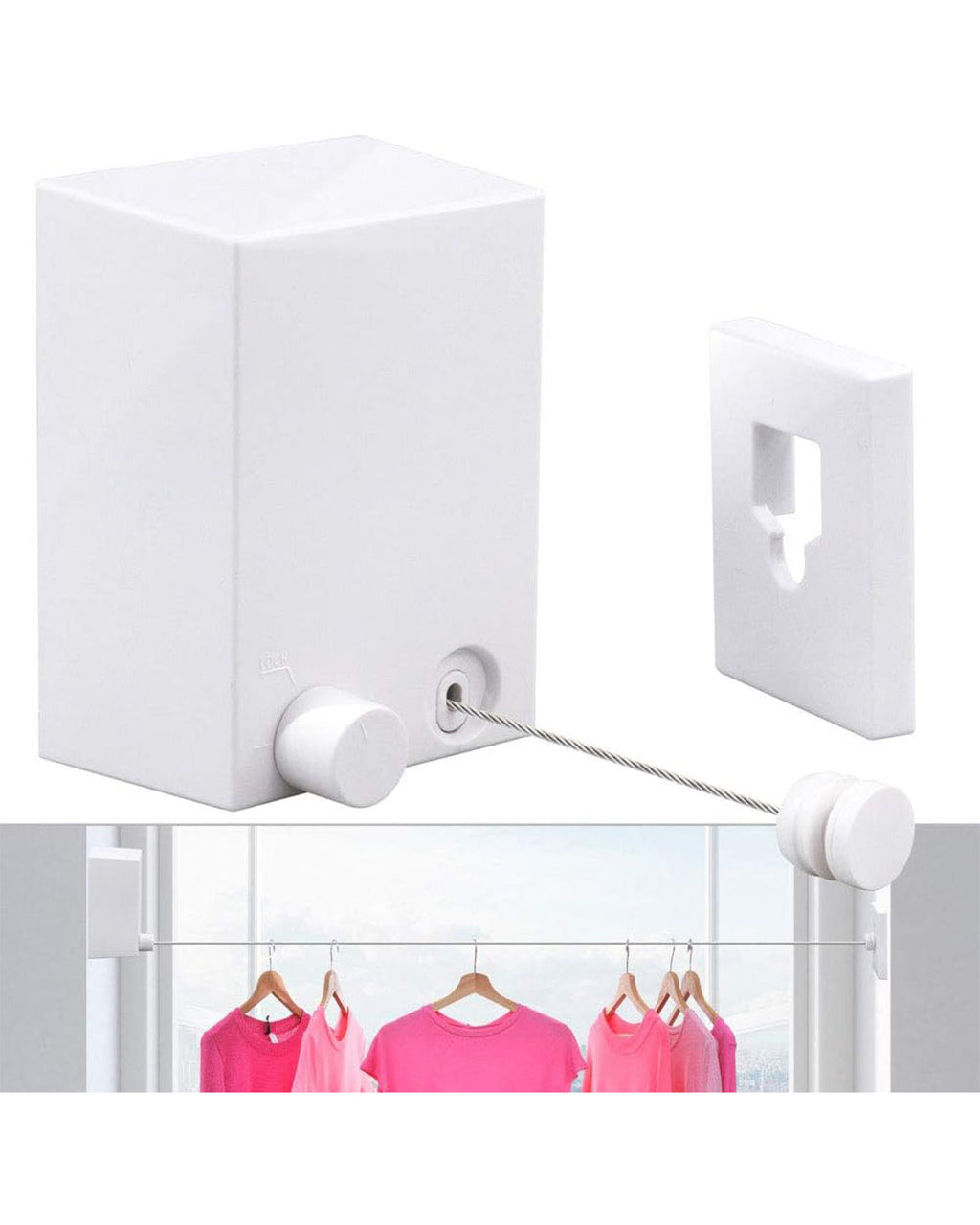 Retractable Clothes Rope - Clothes Rope Adjustable Telescopic Clothes Rope-KYAMSTORE